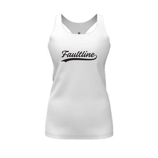 [FT0TRBWH-FYS-LOGO2] Decker Racerback Tank Top (Female Youth S, White, Logo 2)