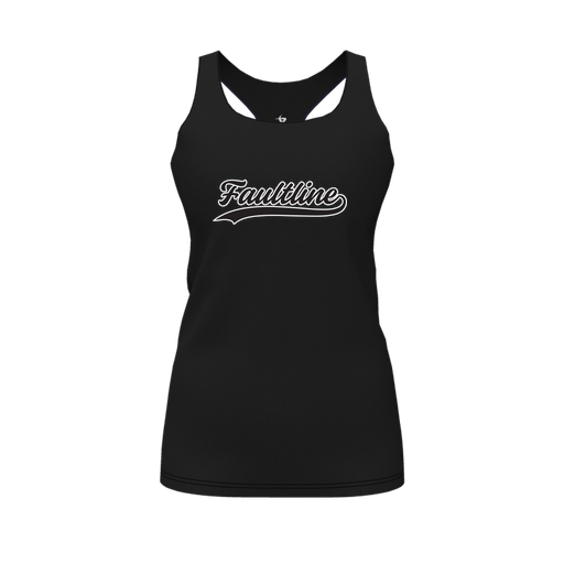 [FT0TRBBK-FYS-LOGO2] Decker Racerback Tank Top (Female Youth S, Black, Logo 2)