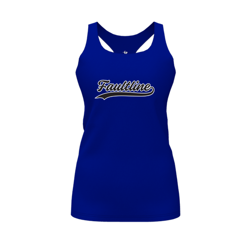 [FT0TRBRY-FYS-LOGO2] Decker Racerback Tank Top (Female Youth S, Royal, Logo 2)