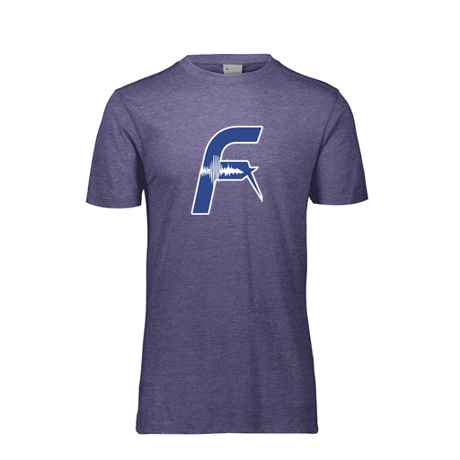 [FTSCUBRY-AS-LOGO1] Decker Men's Tri-Blend T-Shirt - Short Sleeve (Adult S, Royal, Logo 1)