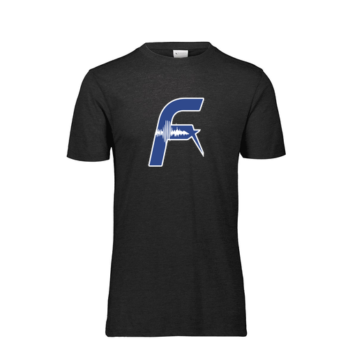 [FTSCUBBK-YS-LOGO1] Decker Youth Tri-Blend T-Shirt - Short Sleeve (Youth S, Black, Logo 1)