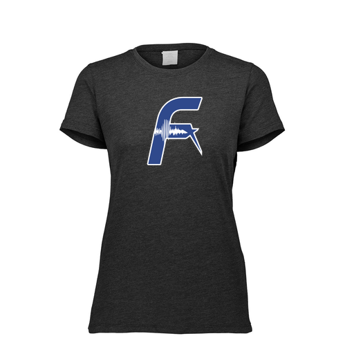 [FTSCUBBK-FAXS-LOGO1] Decker Women's Tri-Blend T-Shirt - Short Sleeve (Female Adult XS, Black, Logo 1)