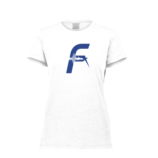 [FTSCUBWH-FAXS-LOGO1] Decker Women's Tri-Blend T-Shirt - Short Sleeve (Female Adult XS, White, Logo 1)