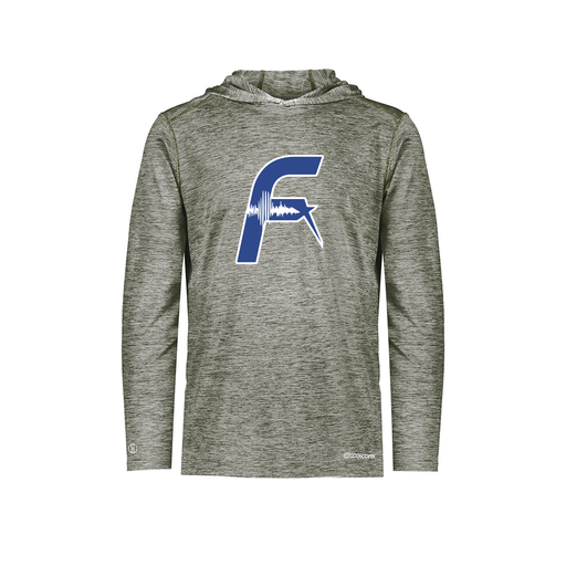 [FOLHCGGY-YS-LOGO1] Decker Youth Charge Hoodie (Youth S, Gray, Logo 1)